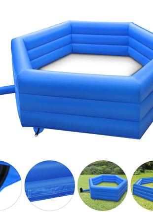 15 ft Gaga Ball Pit, Inflatable with Electric Air Pump, Gagaball Court Inflates in Under 3 Minutes, for Outdoor and Indoor School Family Activity