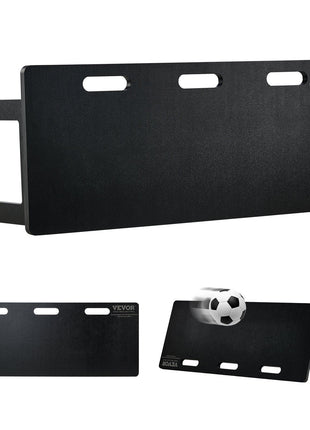 VEVOR black soccer training rebounder board, durable material, featuring multiple holes for skill development.