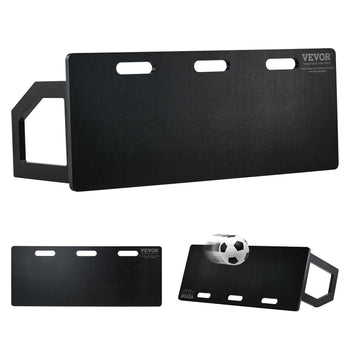 VEVOR black soccer training rebounder board, durable material, featuring multiple holes for skill development.