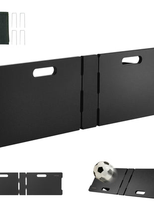 Soccer Rebounder Board, 45"X13" Portable Soccer Wall with 2 Angles Rebound, Foldable HDPE Kickback Rebound Board, Soccer Training Equipment for Kids and Adults, Passing & Shooting Practice
