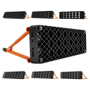 Soccer Rebounder Board, 37.4 x 9.8 in Portable Soccer Rebound Wall, Dual Surface Sports Kick Back Trainer, 3 Adjustable Angles, Easy Setup Ball Practice Equipment for Passing & Reaction Skills