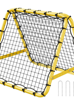 Soccer Rebounder Rebound Net, 40"x35"x37" Portable Football Training Gifts, Fully Adjustable Angles Goal Net, Aids & Equipment for Kids Teens & All Ages, Easy Set Up & Perfect Storage