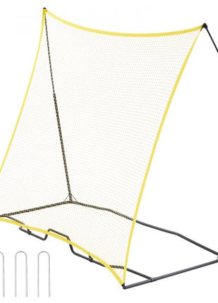 Soccer Rebounder, Portable Soccer Trainer, 7x7FT Iron & Polyester Soccer Practice Equipment, Sports Football Rebounder Wall with Portable Bag, Perfect for Team Solo Training, Passing, Volley