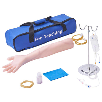 Phlebotomy Practice Kit, IV Venipuncture Intravenous Training Kit, High Simulation IV Practice Arm Kit with Carrying Bag, Practice and Perfect IV Skills, for Students Nurses and Professionals