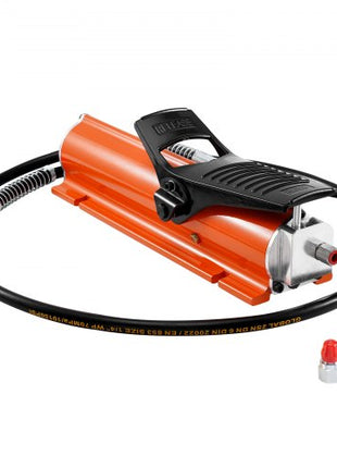 10,000PSI Air Hydraulic Pump, 0.18 Gal Reservoir, NPT 3/8 In Oil Outlet, NPT 1/4 In Inlet, Metal Shell Air Actuated Treadle Foot Pump, for Precision Industrial Machinery & Aerospace Equipment