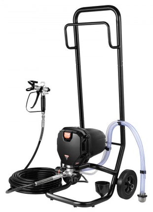 750W Stand Airless Paint Sprayer, 3000PSI High Efficiency Electric Airless Sprayer With Cart, Paint Sprayers for Home Interior and Exterior Furniture and Fences, Fine And Even Painting Effect