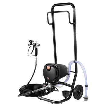 750W Stand Airless Paint Sprayer, 3000PSI High Efficiency Electric Airless Sprayer With Cart, Paint Sprayers for Home Interior and Exterior Furniture and Fences, Fine And Even Painting Effect