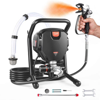 Stand Airless Paint Sprayer, 3000PSI 750W Efficient Electric Airless Sprayer,for Home Interior and Exterior Furniture and Fences, Handheld Paint Sprayers, Fine and Even Painting Effect