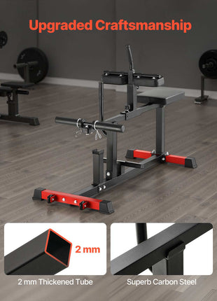 Seated Calf Machine, 440 LBS Capacity Calf Raise Machine, Seated Calf Raise Leg Exercise Home Gym, Calf Workout Training Equipment, Lower Body Specialty Machine, Fit 1/2 inch Weight Plates
