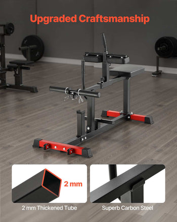 Seated Calf Machine, 440 LBS Capacity Calf Raise Machine, Seated Calf Raise Leg Exercise Home Gym, Calf Workout Training Equipment, Lower Body Specialty Machine, Fit 1/2 inch Weight Plates