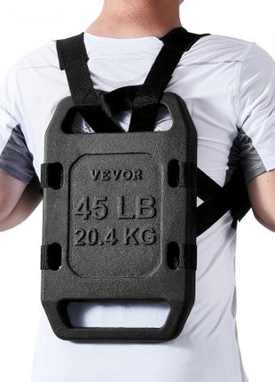 Cast Iron Ruck Weights,  45LB Single Ruck Plate, Weighted Weights for Rucking, Solid Ruck Plate Weight for Rucking, Swings, Squat, Strength Training, Weightlifting, Fitness Workout