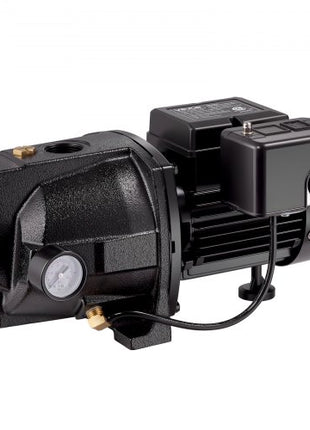 1/2 HP Shallow Well Jet Pump, AC 115/230 Volt, 790 GPH Dual Voltage Cast Iron Well Jet Pump, with 147 ft Max Head Lift, Automatic Pressure Switch, for Garden Irrigation Lawn Sprinkler System