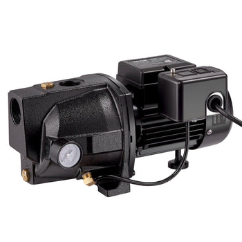 1/2 HP Shallow Well Jet Pump, AC 115/230 Volt, 790 GPH Dual Voltage Cast Iron Well Jet Pump, with 147 ft Max Head Lift, Automatic Pressure Switch, for Garden Irrigation Lawn Sprinkler System