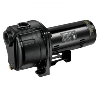 1.5 HP Shallow Well Jet Pump, AC 115/230 Volt, 4250 GPH Dual Voltage Cast Iron Well Jet Pump, with 108 ft Max Head Lift, Easy Voltage Switching, for Garden Irrigation, Lawn Sprinkler System