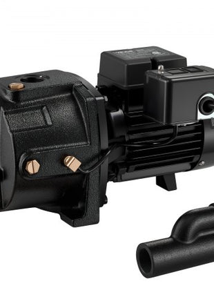 1 HP Shallow Well Jet Pump, AC 115/230 Volt, 1400 GPH Dual Voltage Cast Iron Well Jet Pump, with 164 ft Max Head Lift, Automatic Pressure Switch, for Garden Irrigation Lawn Sprinkler System
