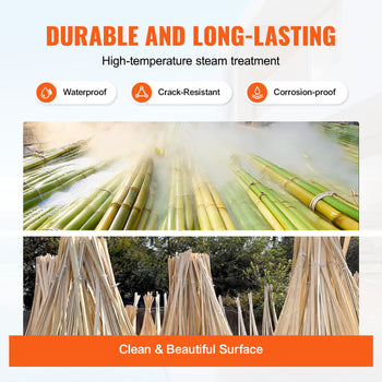 Natural Bamboo Fence Privacy Screen, Eco-Friendly Privacy Bamboo Slat Fence, 6 ft H x 13 ft L Decorative Bamboo Screen Panel, for Garden, Backyard, Balcony, Patio, Pool Side