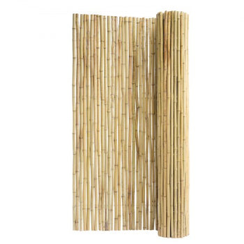 Natural Rolled Bamboo Fence, Eco-Friendly Bamboo Privacy Fence 6 ft H x 8 ft L x 0.75 in D. , Decorative Bamboo Privacy Screen for Garden, Backyard, Balcony, Patio, Pool Side