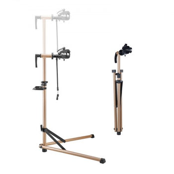 Bike Repair Stand, 88 lb Heavy-duty Bicycle Work Stand with 41.3-59.8 in Adjustable Height & Magnetic Tool Tray, Foldable Bicycle Maintenance Rack, Shop Home Mechanics for Mountain & Road Bike