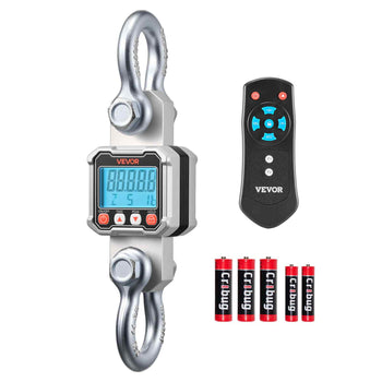Digital Crane Scale, 6600 lbs/3000 kg Max Capacity, Heavy Duty Industrial Hanging Scale with Cast Aluminum Case & LCD Display, 1 lbs Division & 3 Unit Switch, Remote Control for Garage Factory