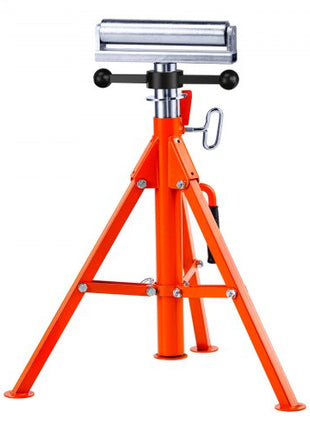 Roller Stand, Heavy Duty 2500 LBS Load Capacity, 27.6"-52" Height Adjustable, 45# Steel Folding Roller Support Stand for Pipes, Wooden Boards