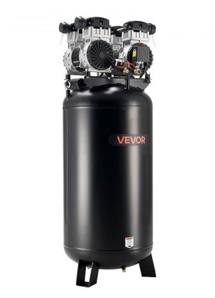 60 Gallons Heavy-Duty Air Compressor, 4HP 10SCFM at 90PSI Air Compressors with Max 125PSI Pressure, Oil-Free Compressor Tank for Industrial Manufacturing, Large Workshops (230V 60Hz, No-Plug)