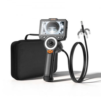 4-Way Articulating Endoscope with Light, True 1080P HD Industrial Borescope Inspection Camera with Articulated Probe, Flexible Snake Scope Cam for Wall Automotive Engine Inspect-4.9FT