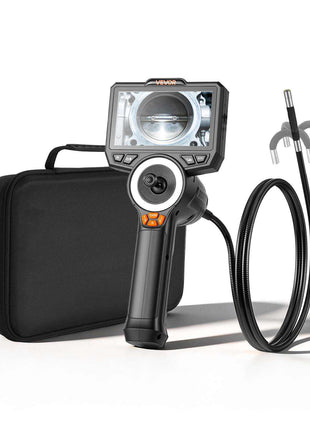 4-Way Articulating Endoscope with Light, True 1080P HD Industrial Borescope Inspection Camera with Articulated Probe, Flexible Snake Scope Cam for Wall Automotive Engine Inspect-4.9FT