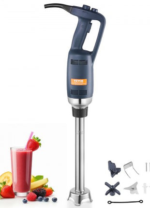Commercial Immersion Blender, 350W Heavy Duty Hand Mixer, 16 inch Stepless Variable Speed Mixer with Stainless Steel Blade, Multi-Purpose Portable Mixer for Soup, Sauces, Mashed Potatoes, Cream