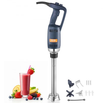 Commercial Immersion Blender, 350W Heavy Duty Hand Mixer, 16 inch Stepless Variable Speed Mixer with Stainless Steel Blade, Multi-Purpose Portable Mixer for Soup, Sauces, Mashed Potatoes, Cream