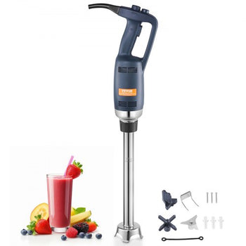 Commercial Immersion Blender, 350W Heavy Duty Hand Mixer, 20 inch Stepless Variable Speed Mixer with Stainless Steel Blade, Multi-Purpose Portable Mixer for Soup, Sauces, Mashed Potatoes, Cream