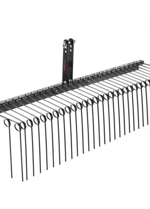 Tow Behind Landscape Rake, 72" Tow Dethatcher with 32 Steel Tines, Lawn Dethatcher Rake Attaches to Category 1, 3 Point Hitch for Tractor, for Leaves, Pine Needles, Straw, and Grass