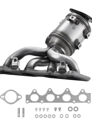 Catalytic Converter, Compatible with Kia Soul Rio/Hyundai Veloster Accent, 1.6L L4, Front, Replacement OE 674-891, 16680, Stainless Steel High Flow Converter, for Exhaust Gas Purification