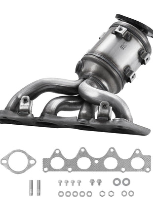 Catalytic Converter, Compatible with Kia Soul Rio/Hyundai Veloster Accent, 1.6L L4, Front, Replacement OE 674-891, 16680, Stainless Steel High Flow Converter, for Exhaust Gas Purification