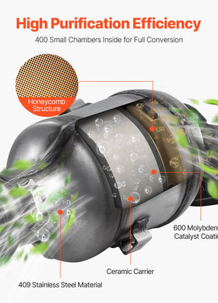 Catalytic Converter, Compatible with Nissan Altima 2007 2008 2009 2010 2011 2012 2013 2.5L L4, Front, Replacement OE 674-933, Stainless Steel High Flow Converter, for Exhaust Gas Purification