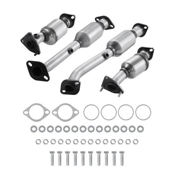 Catalytic Converter, Compatible with Nissan Frontier NV1500 NV2500 NV3500 Pathfinder Xterra/Suzuki Equator, 4.0L V6, Front, Left, Rear, Right, Replacement OE 16399, for Exhaust Gas Purification