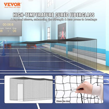 Baseball Batting Netting, Professional Softball Baseball Batting Hitting Training Net, Practice Portable Pitching Cage Net with Door & Carry Bag, Heavy Duty Enclosed PE Netting, 35FT (NET ONLY)