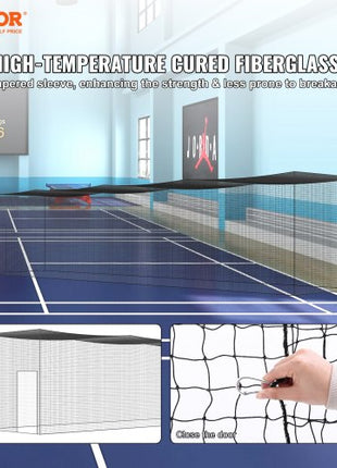Baseball Batting Netting, Professional Softball Baseball Batting Hitting Training Net, Practice Portable Pitching Cage Net with Door & Carry Bag, Heavy Duty Enclosed PE Netting, 55FT (NET ONLY)