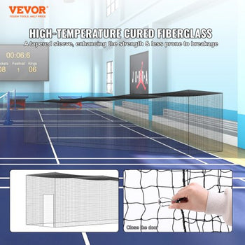 Baseball Batting Netting, Professional Softball Baseball Batting Hitting Training Net, Practice Portable Pitching Cage Net with Door & Carry Bag, Heavy Duty Enclosed PE Netting, 55FT (NET ONLY)