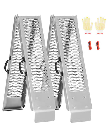 Steel Ramps, 1000 lbs, 2Pcs Heavy-duty Ramps with Wider Ramp Surface, Universal Stable Loading Ramp with Handles, Fit for ATV, UTV, Motorcycle, Electric Bicycle, etc.