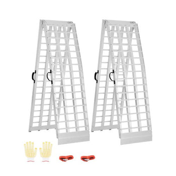 Aluminum Ramps, 2000 lbs, 2Pcs Heavy-duty Ramps with Wider Ramp Surface, Universal Stable Loading Ramp with Handles, Fit for ATV, UTV, Motorcycle, Electric Bicycle, etc.