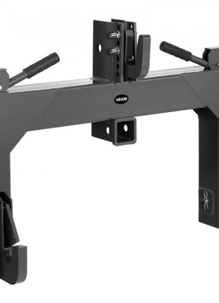 3-Point Quick Hitch with 2 in Receiver, 3000 Lbs Lift Capacity, 3-Pt Hitch with 5 Level Adjustable Bolt, Adaptation to Category 1 & 2 Tractor, Heavy Duty 3 Point Attachments, Black