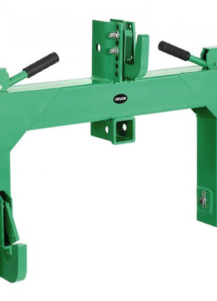 3-Point Quick Hitch with 2 in Receiver, 3000 Lbs Lift Capacity, 3-Pt Hitch with 5 Level Adjustable Bolt, Adaptation to Category 1 & 2 Tractor, Heavy Duty 3 Point Attachments, Green