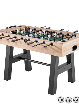 Foosball Table, 55 inch Standard Size Table, Indoor Full Size Foosball Tables for Home, Family, and Game Room, Durable Soccer Set, Includes 4 Balls, Score Keeper, and 2 Cup Holders