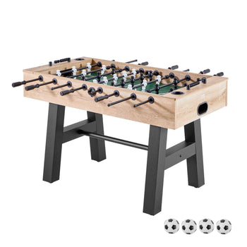 Foosball Table, 55 inch Standard Size Table, Indoor Full Size Foosball Tables for Home, Family, and Game Room, Durable Soccer Set, Includes 4 Balls, Score Keeper, and 2 Cup Holders