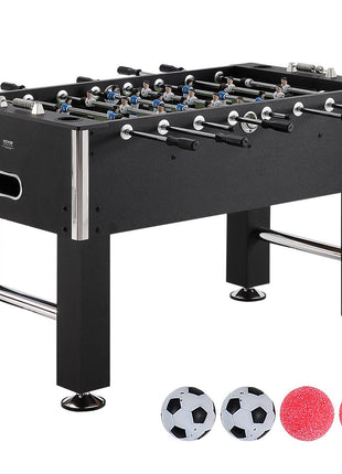 Foosball Table, 55 inch Standard Size Foosball Table, Indoor Full Size Foosball Table for Home, Family, and Game Room, Soccer with Foosball Table Set, Includes 4 Balls and 4 Cup Holders