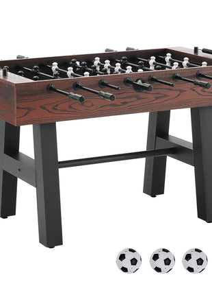 Foosball Table, 55 inch Standard Size Foosball Table, Indoor Full Size Foosball Table for Home, Family, and Game Room, Soccer with Foosball Table Set, Includes 4 Balls and 2 Cup Holders