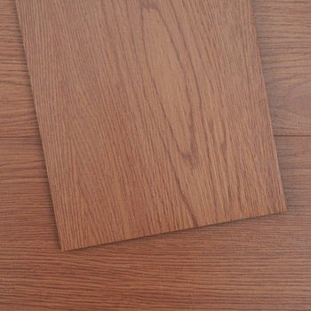 Self Adhesive Vinyl Floor Tiles 36 x 6 inch, 36 Tiles 2.5mm Thick Peel & Stick, Deep Brown Wood Grain DIY Flooring for Kitchen, Dining Room, Bedrooms & Bathrooms, Easy for Home Decor
