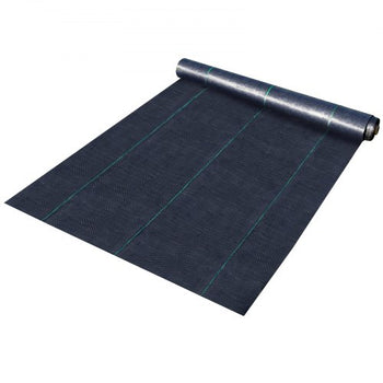 Weed Barrier Landscape Fabric, 6 x 250 ft, 4.1 Oz Premium Woven Ground Cover, Heavy Duty PP Material & Easy Setup, Weed Control for Outdoor Garden, Lawn, Driveway, Black