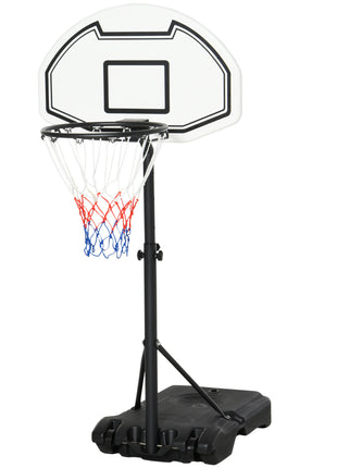 Height Adjustable Basketball Hoop, Portable Basketball Stand, 30" Backboard, Indoor Outdoor Goals Set for Kids Youth Adults