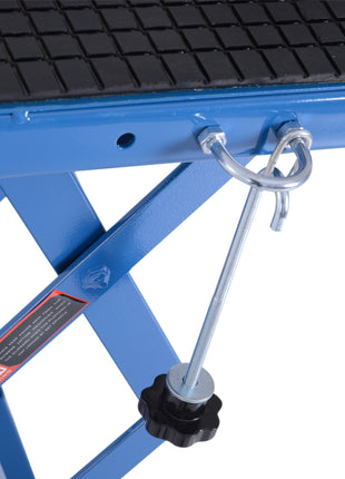 300 lbs Hydraulic Motorcycle Scissor Jack Lift Foot Step Wheels for Small Dirt Bikes